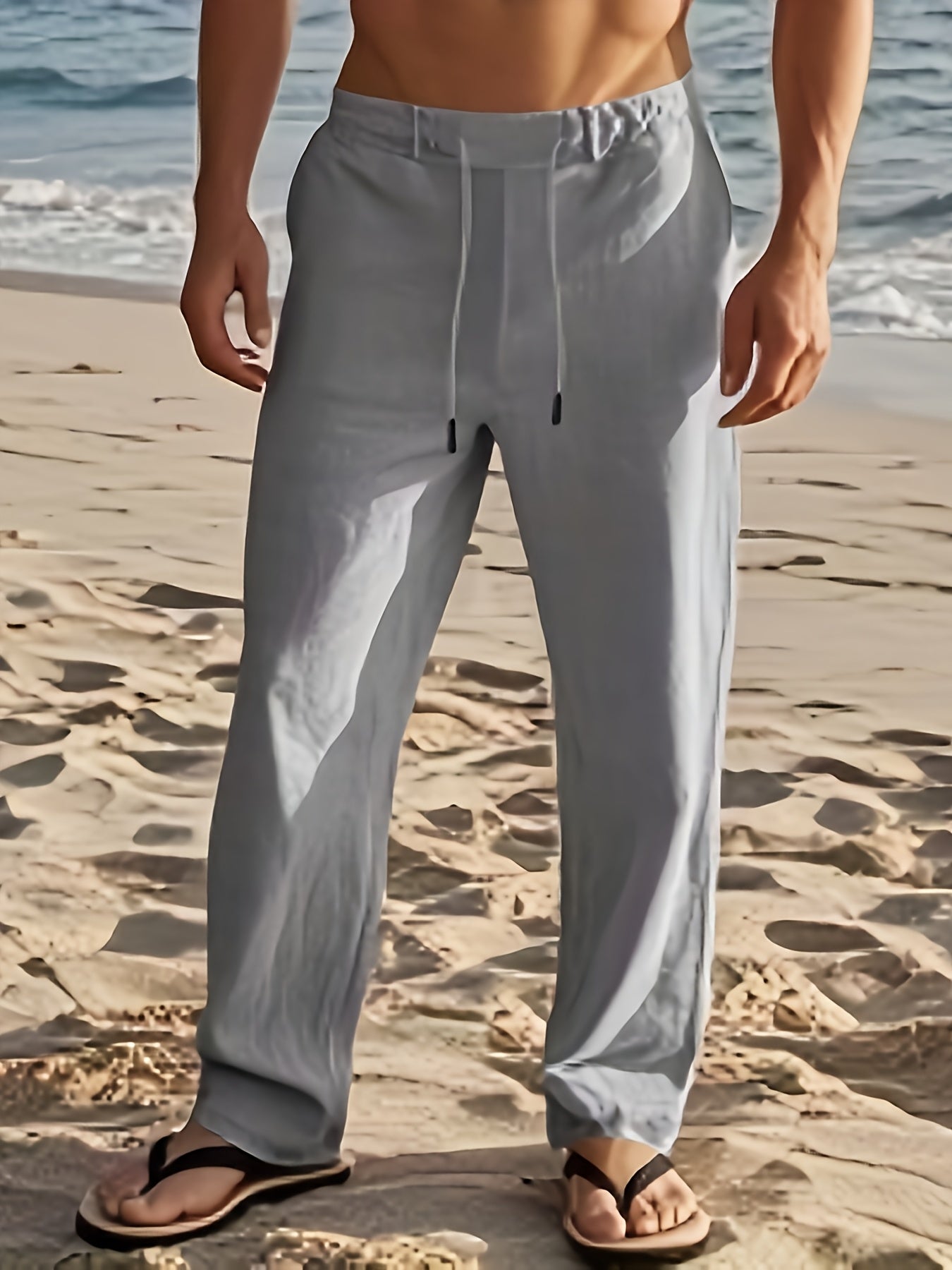 LAURENT MONACO | MEN'S LINEN TROUSERS