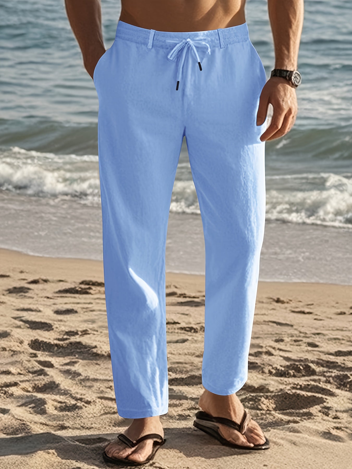 LAURENT MONACO | MEN'S LINEN TROUSERS