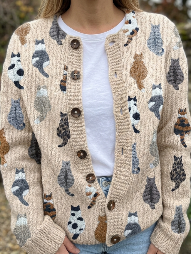 BYELVIA LONDON® | The Leopard Print Cardigan