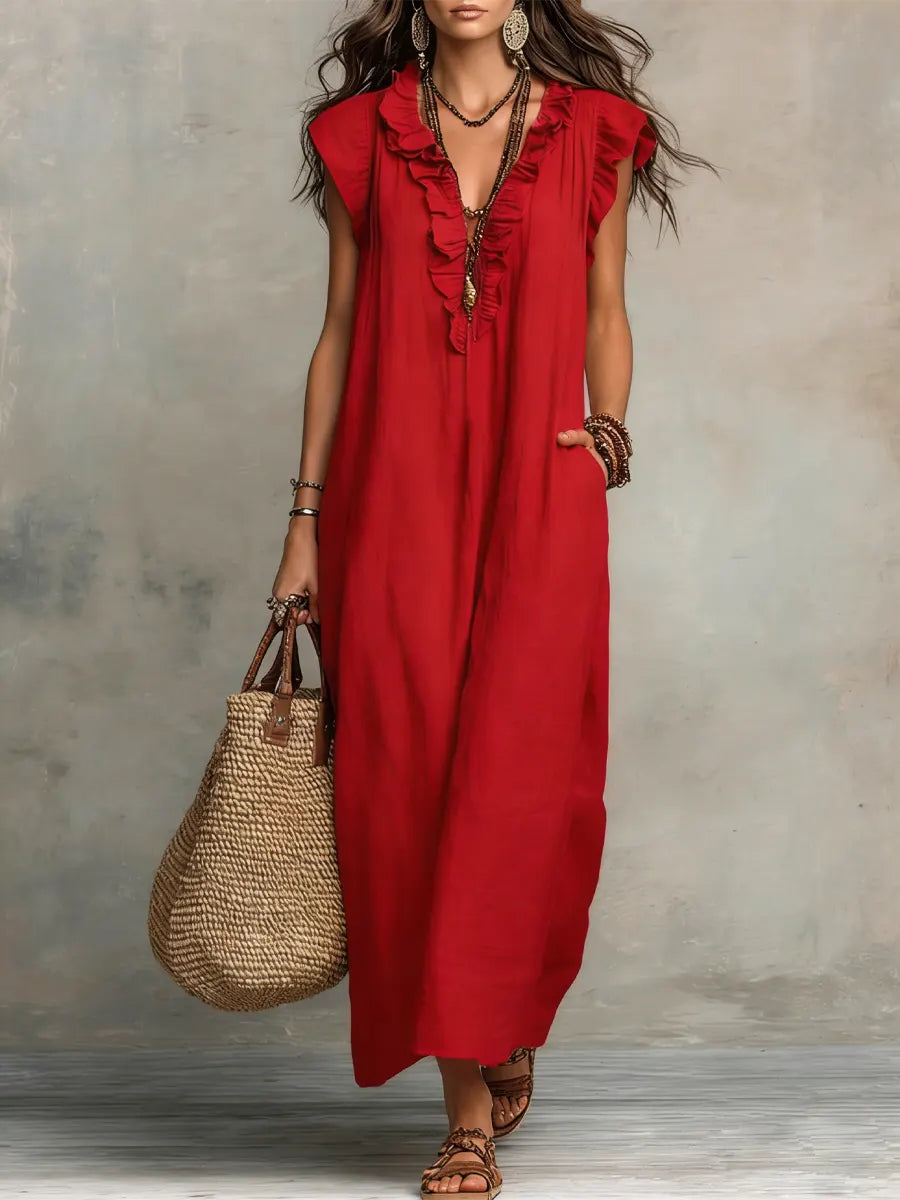 Camelia | Boho Maxi Dress