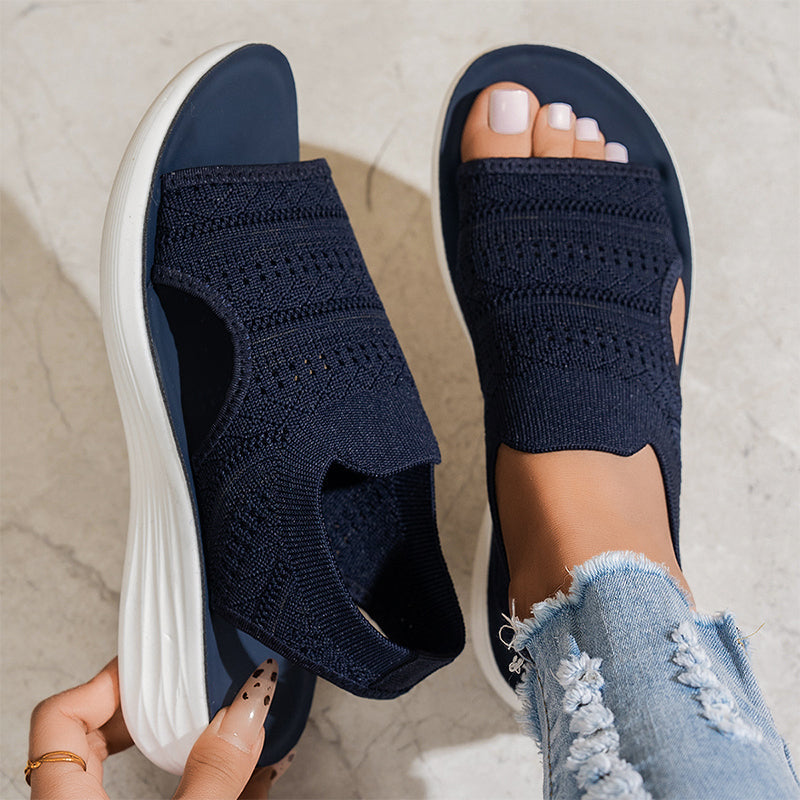 Anne | Platform sandals made from breathable material for women