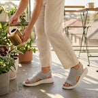 Anne | Platform sandals made from breathable material for women