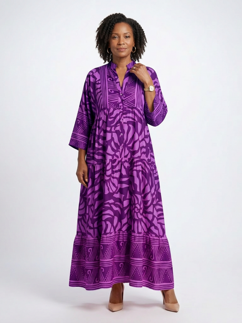Marielle - Button Front Midi Dress