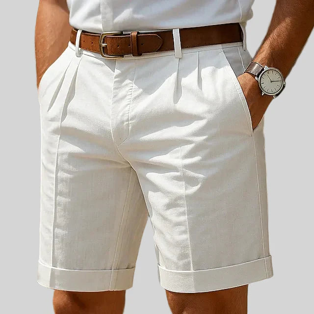 LAURENT MONACO | MEN'S PLEATED SUMMER SHORTS