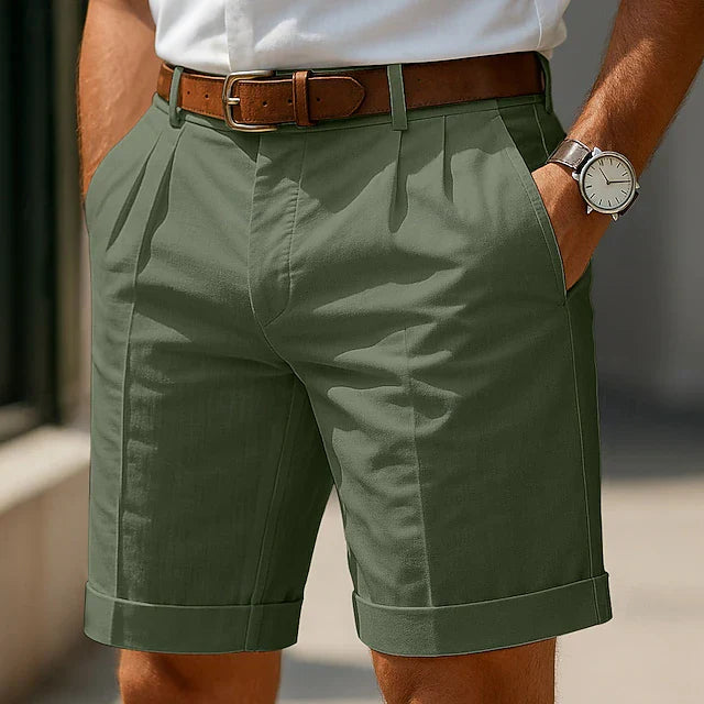 LAURENT MONACO | MEN'S PLEATED SUMMER SHORTS